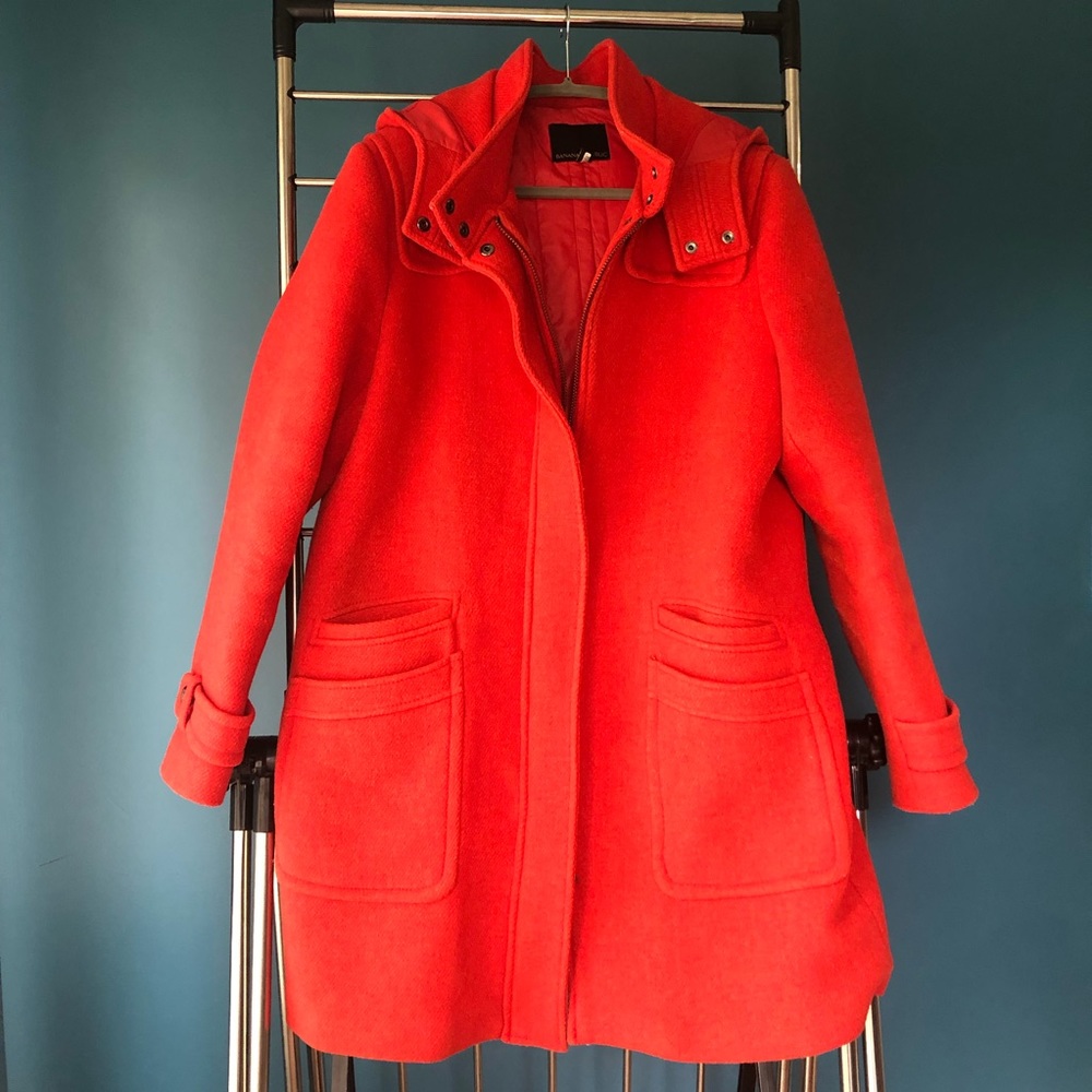 Banana Republic pea coat w/ hood